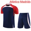 22 23 24 Atletico Madrids homme manches courtes et pantalons survêtements de football JOAO FELIX 2023 2024 M. LLORENTE Costume d'entraînement GRIEZMANN R. DE PAUL Cunha CARRASCO Costume d'entraînement