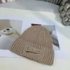 2023 outono/inverno nova carta coreana nathame bordado chapéu de malha para homem e mulher casual engrossado chapéu de lã quente