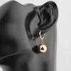 Wedding Jewelry Sets Irina Arrivals 585 Rose Gold Color Spherical Ball Geometric Dangle Earrings Set Women Wedding Party Exquisite Jewelry Set 231025