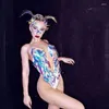 Bühne Tragen Sexy Laser Aushöhlen Body Nachtclub Pole Dance Kostüm Dj Gogo Tänzer Kleidung Rave Outfit Dancewear