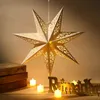 クリスマスの装飾30-75cm中空星吊りペンダントEid Mubarak Christmas Ramadan Decoration Islamic Muslim Party Decor Ramadan Kareem Gift 231025