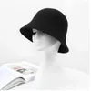 Wide Brim Hats Bucket Hats panama warm winter Women's Bucket hat for teens Felt wool hat for girl sautumn and winter fashion Fur Black hip hop hat cap 231024