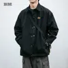 Jacken 2023 Frühling Herbst Japanische Streetwear Schwarz Casual Revers Männer Kleidung Koreanische Paar Mantel Harajuku Lose Arbeit Top YQ231025