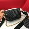 Lady Designer Torba skórzana torba na ramię nowa fala oryginalna skórzana torba krzyżowa Twin Satch torebka dla mężczyzn Presbyopic Mini Pakiet Multi Pochette