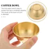 Bowls Pure Copper Buddha Erbjudande skålen Yoga Rekvisita altaret offer redskap heliga gral liten skytte dyrkan