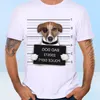 Neuankömmling 2020 Sommer Mode French Bulldog Hundepolizeipolizei Witzer Design T -Shirt Men039s Hochwertige Hunde Tops Hipster Tees3724939