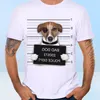 Nuovo arrivo 2020 Summer Fashion French Bulldog Dog Polizia Dipartimento Design Funny Design Maglietta Men039S Tops di cani di alta qualità Hipster Tees5204447