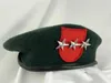 Berretti US Army 7° Gruppo Forze Speciali Berretto Verde Nerastro 3 Stelle Tenente Generale Grado Cappello Rievocazione Militare