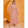 Ethnic Clothing 2023 Fashion Abaya Women Muslim Embroidery Long Maxi Dress Turkey Kaftan Eid Party Gown Casual Islamic Morocco Jalabiya