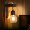 Wandlamp Amerikaans Landelijk Retro Café Industrieel Wind Gangpad Decoratief Restaurant Bar Creatief Hout Kunst Houten