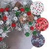 Bow Ties 50 Pcs Christmas Ornaments Crafts Wooden Snowflakes Supplies Materials Decorations Signs DIY