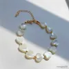 Kedja naturliga djupa skal hjärtarmband lyxiga smycken armband för kvinnliga gåvor R231025