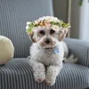 Hundehalsbänder, Boho-Dekorationen, Hochzeit, Blumenhalsband, Welpen-Po, künstlicher Kranz, Simulation, Urlaub