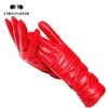 Перчатки с пятью пальцами модные товары зимние кожаные перчатки короткие кожаные перчатки женские затягивающие запястья дизайн зимние кожаные перчатки женские 231025