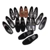 Mocassins de styliste pour hommes, chaussures de mariage en cuir de vache luxueuses pour adultes, noir et marron, mocassins de conduite souples et antidérapants, chaussures de haute qualité