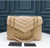 Hoge kwaliteit Loulou-tas Modeontwerper Luxe tassen Kettingschouder crossbody Klassieke flap Damesportemonnee Echte lederen messengertas Hobo Tas van hoge kwaliteit