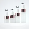 Perfume Bottle 50/30/20Pcs 2ml 3ml 5ml Frosted Glass Dropper Bottles Empty Essential Oil Bottles Jars Vials With Pipettes Perfume Bottles 231024