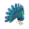 Garden Decorations Peacock Classic Figurine Garden levererar järn Vackra staty Hantverk Handikraft Vattentäta Perfekt gåvor för utomhus inomhus gård 231025