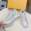 Women First Beige fabric running shoes sneakers diagonal F shaped sculpted corrugated soles tongue side lettering logo Men Luxury designer shoes SIZE 35-46