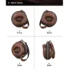 Titta på lådor Donut Shape Leather Single Storage Case Portable High Small Organizer Travel With Strap Wrist Quality Box Wat J3G4