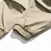 Herrespår med män Elmsk Multi Pocket Work Dräkt Leggings Casual Pants Summer Japanese Fashion Märke Retro Löst passande Pure Cotton
