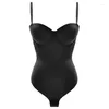 Intimo modellante da donna Senza soluzione di continuità Intimo intero da donna Reggiseno push-up invisibile da donna Reggiseno aperto sul retro Abito nero Corsetto dimagrante Shaper Body