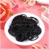 Elastici per capelli 100 pz/lotto 3 cm accessori per capelli elastici per ragazze scrunchy elastici per bambini decorazioni per fascia per capelli cravatte gomma per H Dh Oti6Y