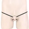 G-strings masculinos roupa interior de metal pênis galo anel t-back aberto bucrothless sexy lingerie erótica sissy gay bondage restrições301e