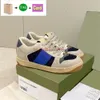 Luxury casual shoes Classic Vintage Screener Dirty Leather Web designer Sneaker white beige ebony green obsidian grey strawberry printed men women sneakers 43221