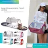 Dog Carrier Transparent Pet Bag To Go Out Portable One-shoulder Large Space Largecapacity Cat Breathable Simple With Mat