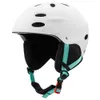 Capacete de esqui de cor gradiente capacete de neve adulto ao ar livre, lazer esportes capacete de estância de esqui pf