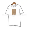 Men's T-Shirts Designer Label Sticker Decal Short Sleeve Unisex Loose Cotton Versatile Round Neck T-shirt V2Z2