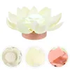 Candle Holders Flower Pool Light LED Lotus Night Outdoor Decor Chinese Floating Lights Lantern