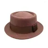 ベレー帽British Wool Fedora Hats for women men men autumn Winter Panama Party WeddingJazzキャップ