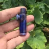 New Colorful Aluminium Smooth Skin Pipes Herb Tobacco Bullet Cartridge Style Stash Bottle Storage Jar Snuff Snorter Sniffer Snuffer Pocket Seal Smoking Dispenser