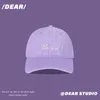 Ball Caps VACIGODEN Purple Baseball Cap Lady Hip Hop Hat Fashionable Men And Women Adjustable Baseball Hat Streetwear Purple Sky Cap 231025