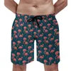 Men's Shorts Summer Gym Tropical Birds Surfing Flamingo White Custom Board Short Pants Classic Comfortable Beach Trunks Plus Size