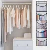 Storage Boxes Hanging Bag For Stuffed Bathroom Supplies Organizer Efficient Over Door With 5 Mesh Pockets Hats