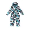 Giù Cappotto di Un Pezzo Tuta da Sci 2023 Inverno Caldo Outdoor Giacca da Snowboard Tuta Del Fumetto per Bambini Pantaloni da Neve Antivento Impermeabile