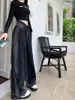 Spodnie damskie Y2K Gradient dżinsy Mankiet Projekt talii Poczuj luźne i szczupłe