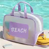 Duffel Bags Beach Dry Wet Mesh Transparent Swimming Bag Portable Travel Large Capacity Makeup Shoes Storage Pool Waterproof Handbag