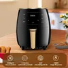 Air Fryer 4.5 Quarts With 5 Preset Electric Air Fryers Digital LCD Touch Screen Non Greasy Frying Basket 1400W