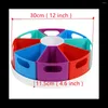 Storage Bags Desk Organizer For Kids Colorful Rotating Organiser Pen Holder With Removable Bins