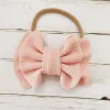 Cute Big Bow Hairband Baby Girls Toddler Kids Elastic Headband Knotted Nylon Turban Head Wraps Bowknot Hair Accessories ZZ