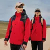 Men's Trench Coats Outdoor Three-In-One Smock Couples Waterproof Windproof Mountaineering Clothing Storm Jacket