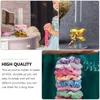 Mücevher Torbaları Saç Kravat Ekran Stand Scrunchie Tutucu Kız Organizatör Kızlar Plastik Bağ Bantları Akrilik Scrunchy Tower