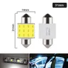 Ampoule LED de voiture C10w C5w Festoon COB 31Mm 36Mm 39Mm 41Mm 12V, lumière de lecture pour intérieur de voiture, lampe de plaque d'immatriculation, 1 pièces