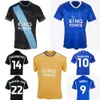 Leicester Soccer Jerseys City 2023/24 Club Team 9 Jamie Vardy 22 Kiernan Dewsbury-Hall 30 Mads Hermansen 14 Kelechi Iheanacho 10 Stephy Mavididi Kits de maillots de football