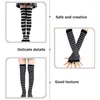 Knee Pads Striped Glove Stockings Women Arm Warmers Socks Skin-friendly High Winter Gloves Long Tube Elastic