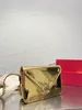 Bolsas de sobre Bolso de diseñador de lujo Bolso cruzado para mujer Bolsos de hombro de diseñador Handabg Moda bolso cuadrado con solapa dorada Bolso para cena